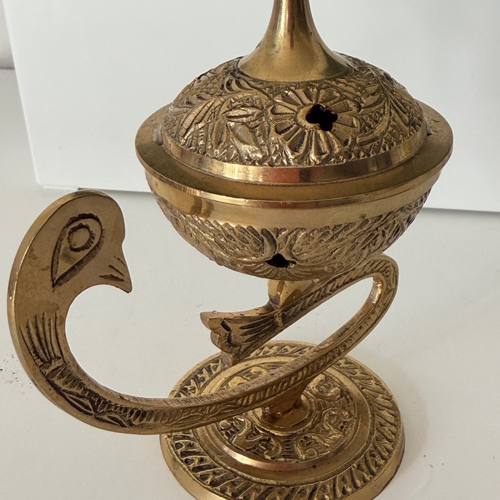 Ornate Gold Incense Holder - Picture 2 of 4